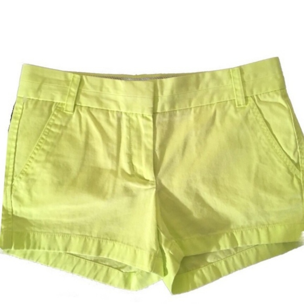 J.Crew chino shorts bright neon green 4